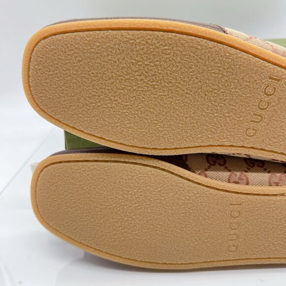 GUCCI Interlocking G Horsebit Logo Supreme Loafer Brown Leather Mens UK 7.5 US 8 - Picture 10 of 13